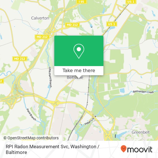 Mapa de RPI Radon Measurement Svc