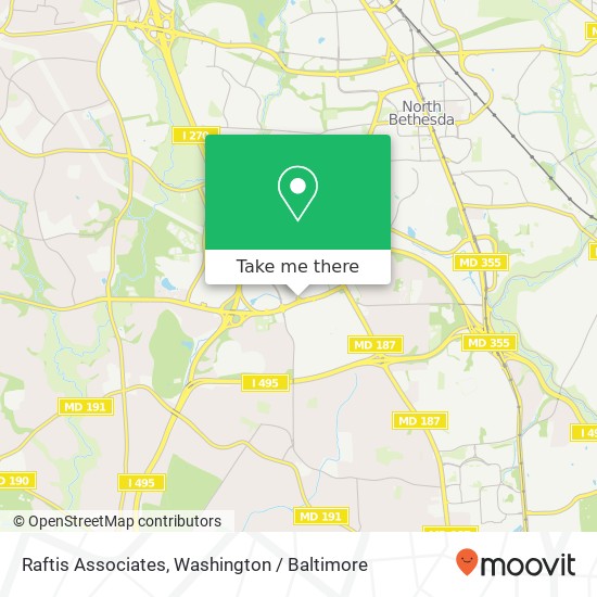 Raftis Associates map