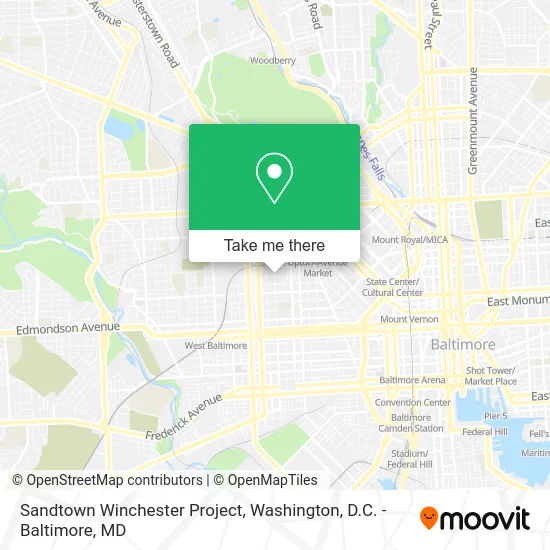 Sandtown Winchester Project map