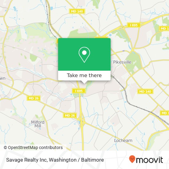 Savage Realty Inc map