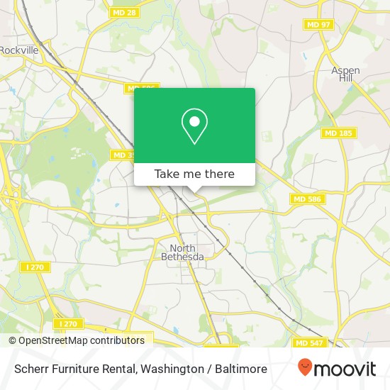 Scherr Furniture Rental map