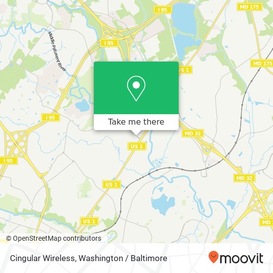 Cingular Wireless map