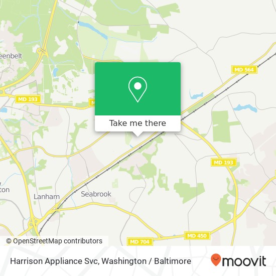 Mapa de Harrison Appliance Svc