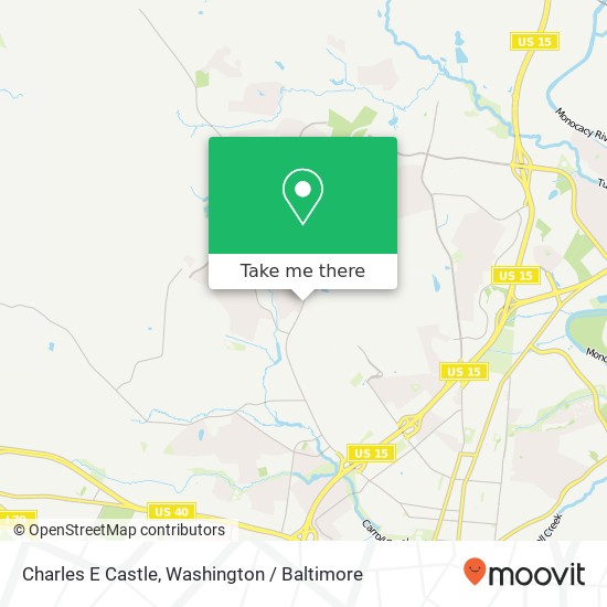 Charles E Castle map