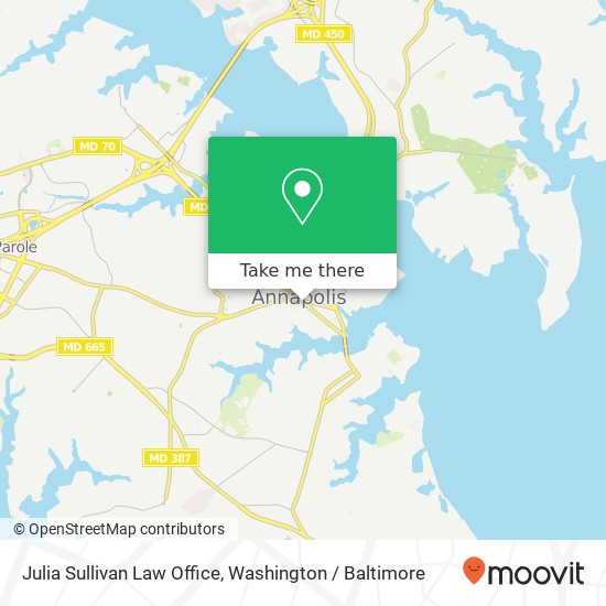 Julia Sullivan Law Office map