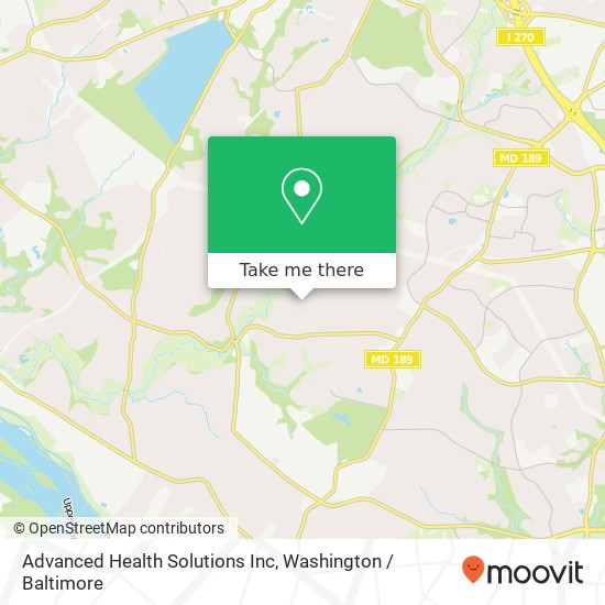 Advanced Health Solutions Inc map