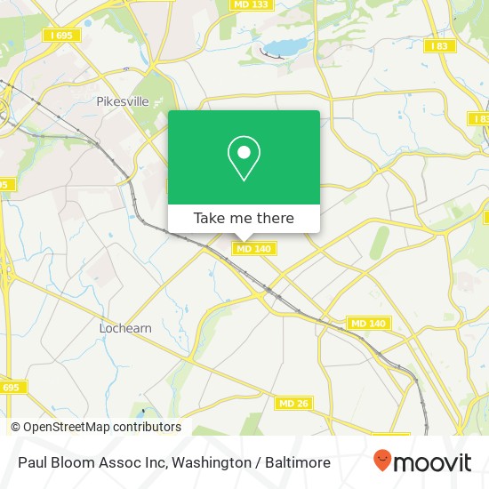 Mapa de Paul Bloom Assoc Inc
