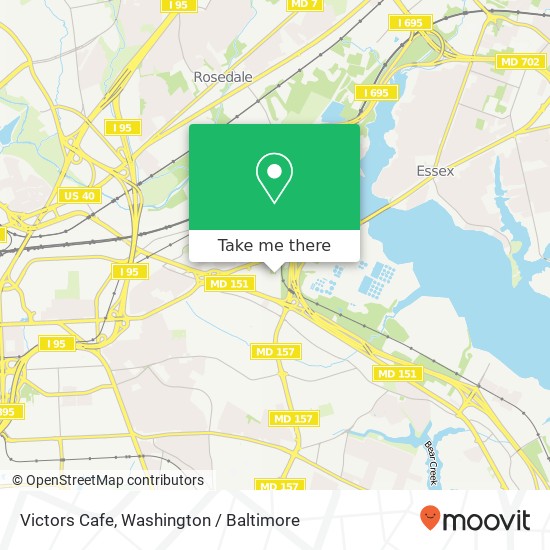 Victors Cafe map