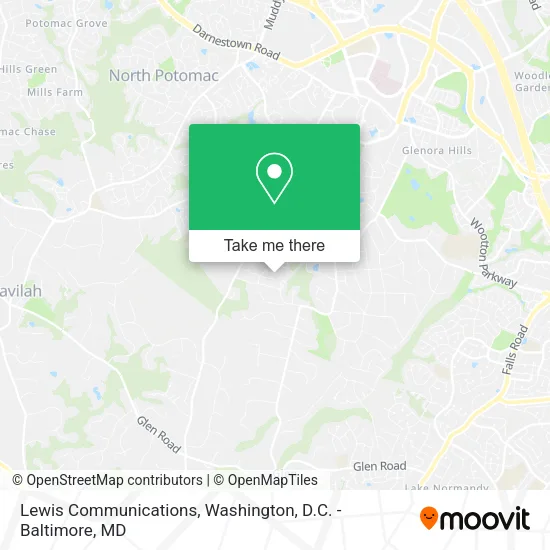 Lewis Communications map