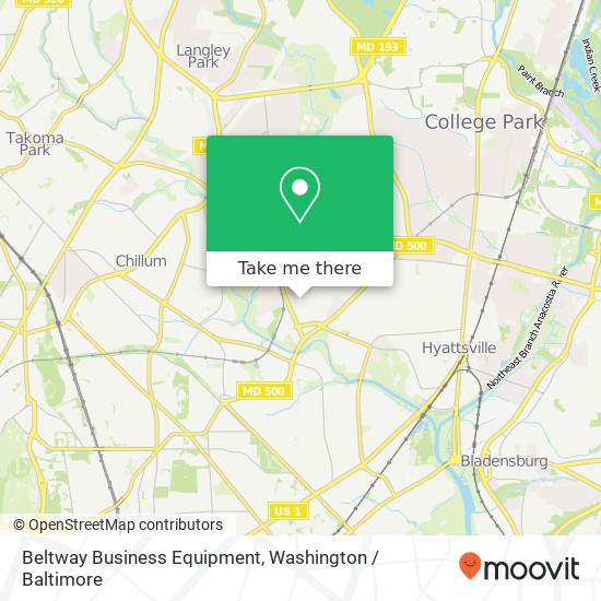 Mapa de Beltway Business Equipment
