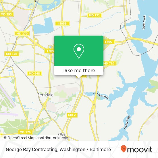 George Ray Contracting map