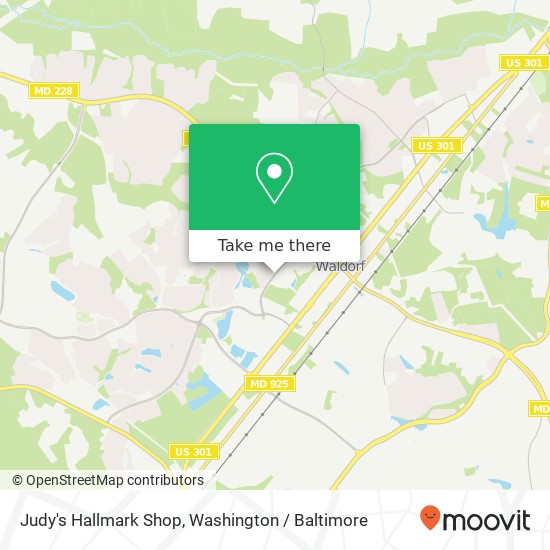 Judy's Hallmark Shop map