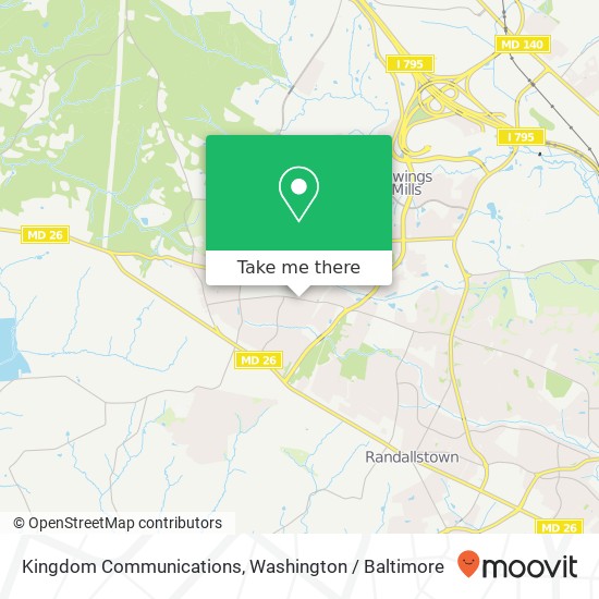 Mapa de Kingdom Communications