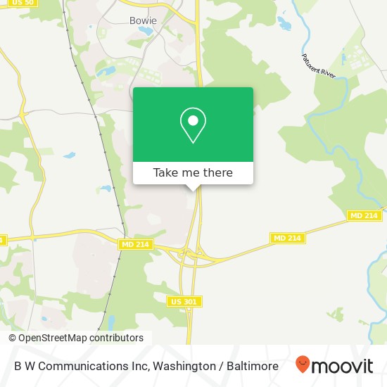 B W Communications Inc map
