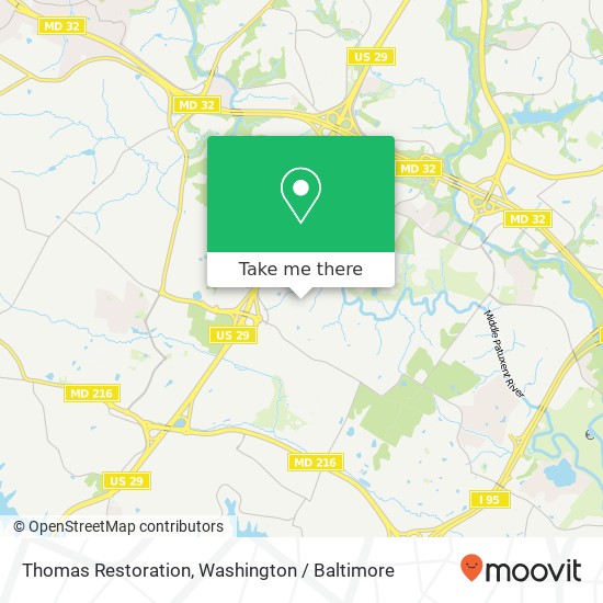 Thomas Restoration map