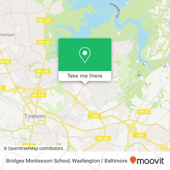 Bridges Montessori School map