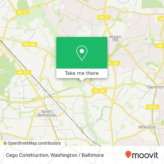 Cego Construction map