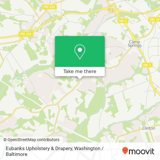 Mapa de Eubanks Upholstery & Drapery