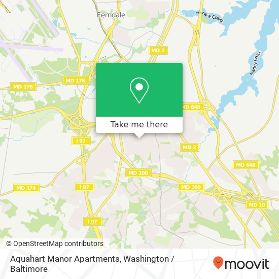 Mapa de Aquahart Manor Apartments