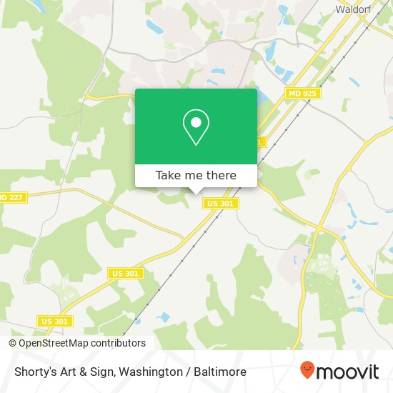 Shorty's Art & Sign map