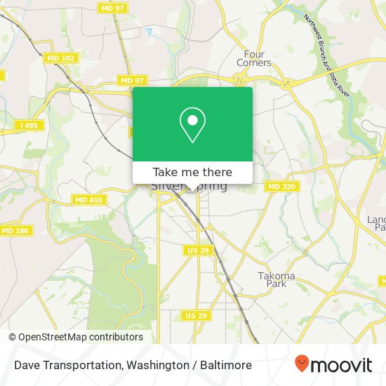 Mapa de Dave Transportation