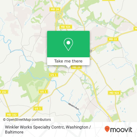 Mapa de Winkler Works Specialty Contrc