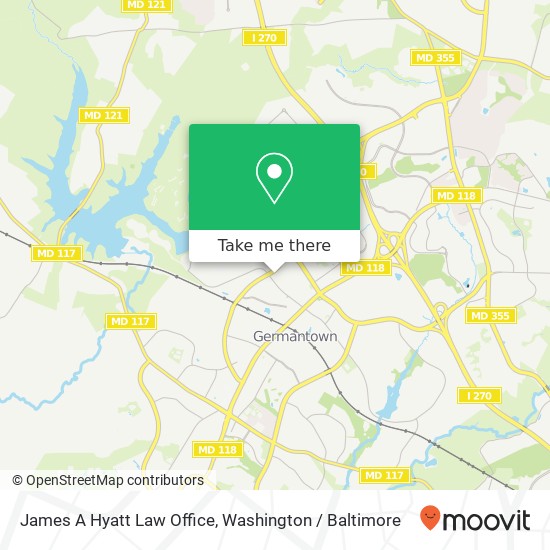 Mapa de James A Hyatt Law Office
