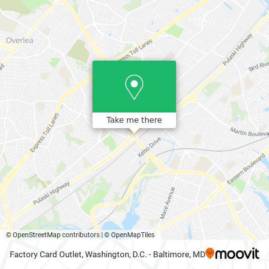 Factory Card Outlet map