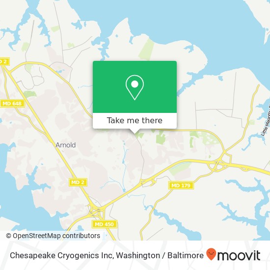 Mapa de Chesapeake Cryogenics Inc
