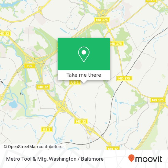 Metro Tool & Mfg map