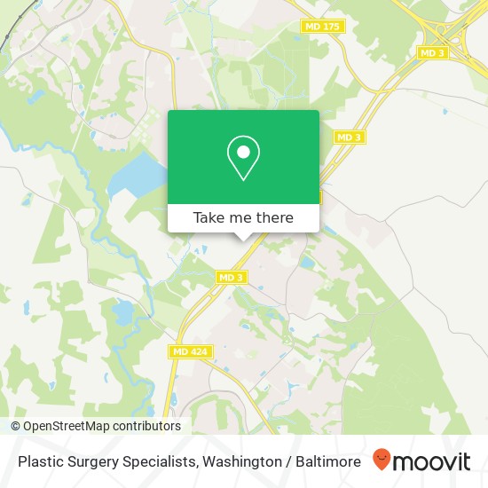 Plastic Surgery Specialists map