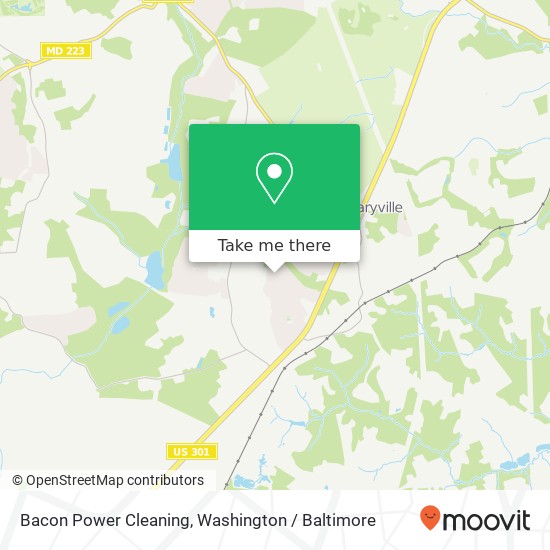 Bacon Power Cleaning map