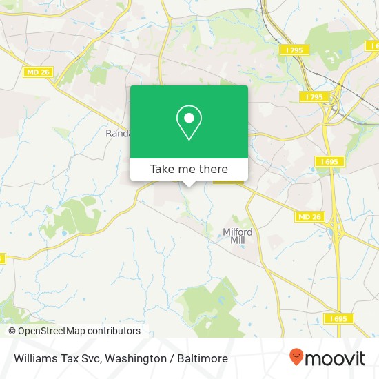 Mapa de Williams Tax Svc