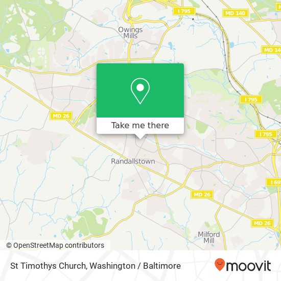 St Timothys Church map