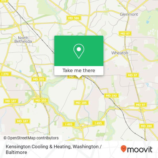 Mapa de Kensington Cooling & Heating