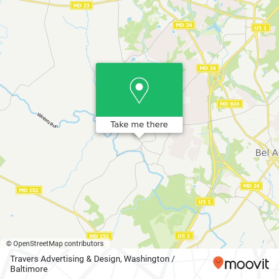 Travers Advertising & Design map