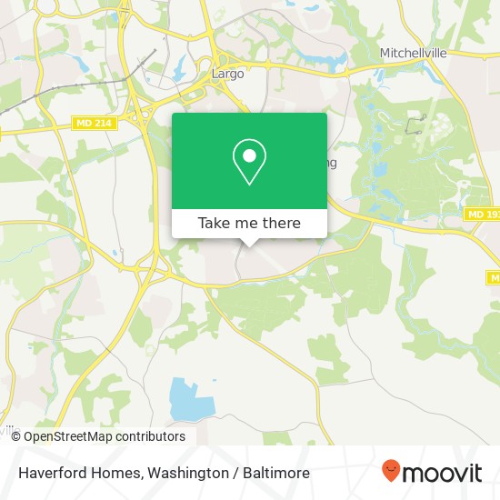 Mapa de Haverford Homes