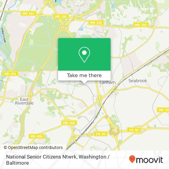 Mapa de National Senior Citizens Ntwrk