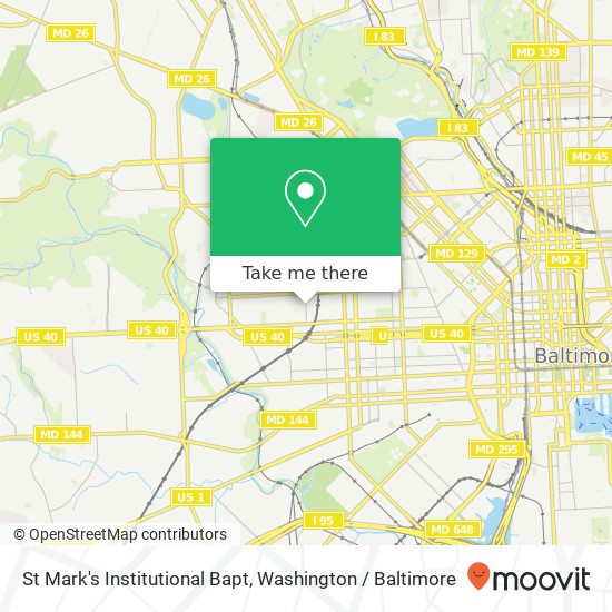 St Mark's Institutional Bapt map