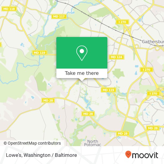 Lowe's map