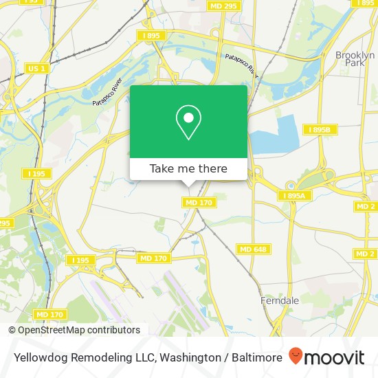 Yellowdog Remodeling LLC map