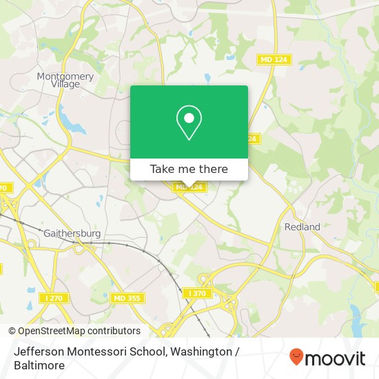 Mapa de Jefferson Montessori School