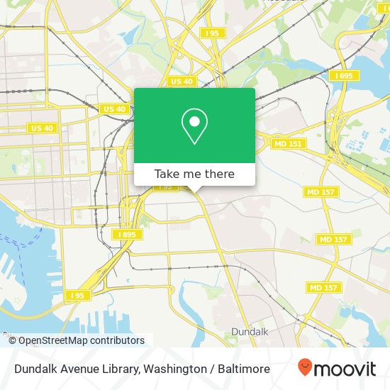 Mapa de Dundalk Avenue Library