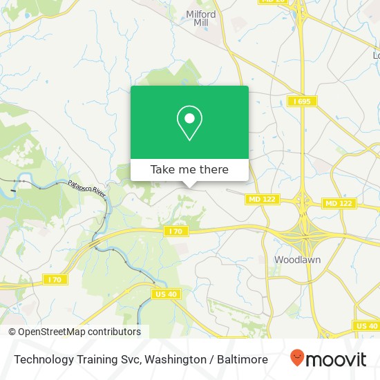 Technology Training Svc map