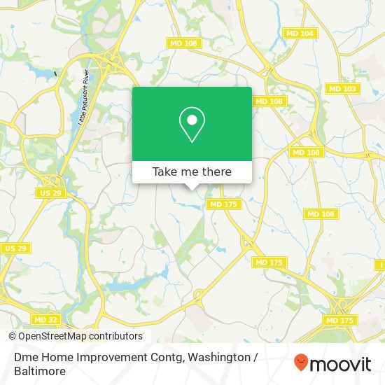 Dme Home Improvement Contg map