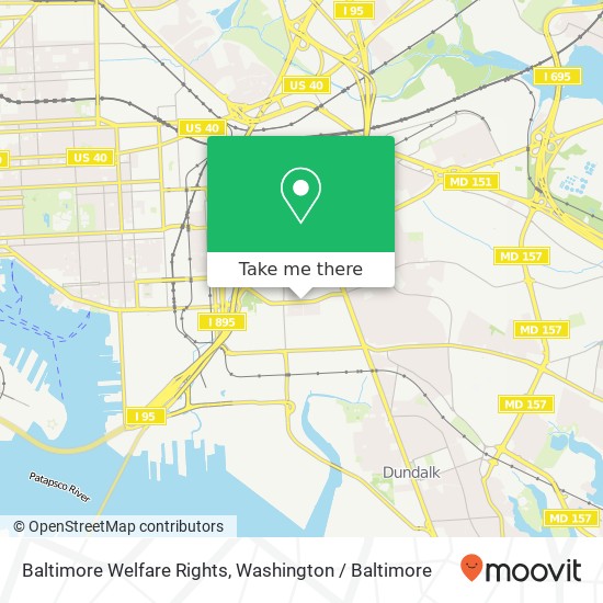 Mapa de Baltimore Welfare Rights