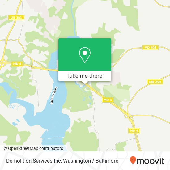 Demolition Services Inc map