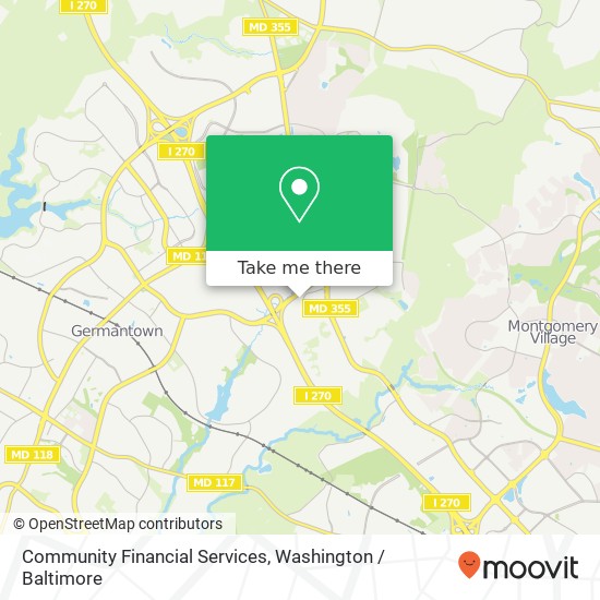 Community Financial Services map