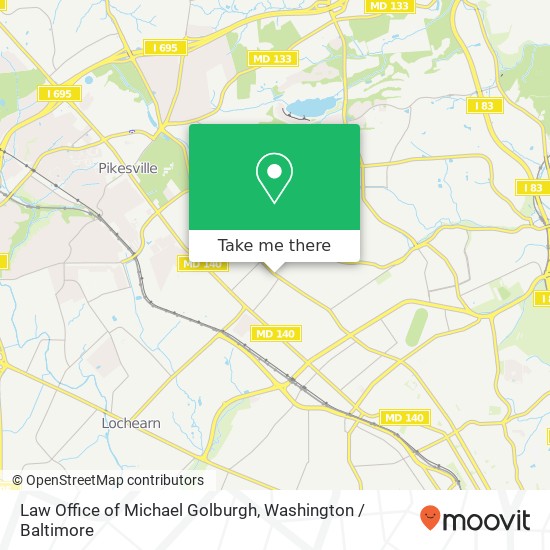Law Office of Michael Golburgh map