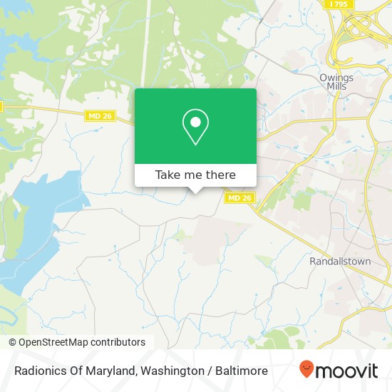 Mapa de Radionics Of Maryland